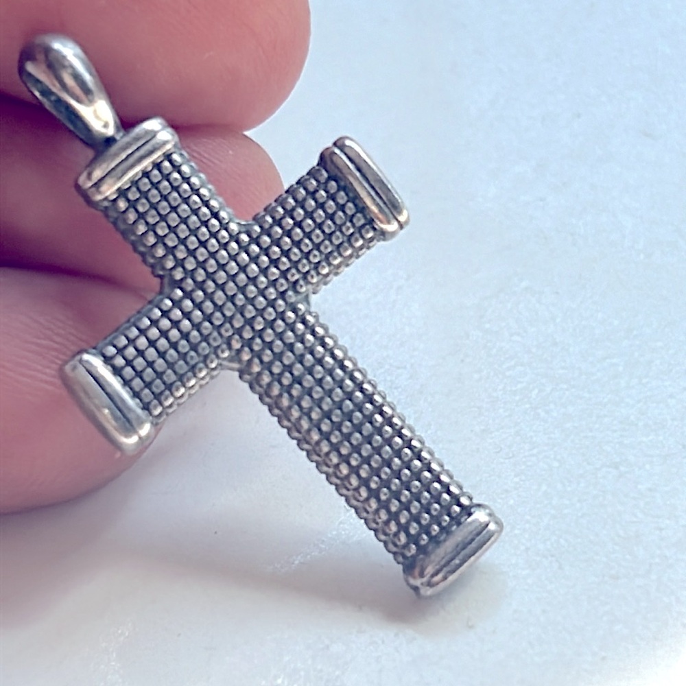 Final! David Yurman sterling silver cross pendant - Picture 3 of 3